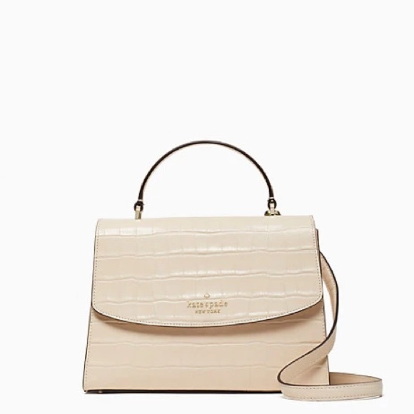 kate spade Bags Kate Spade Darcy Croc Embossed Top Handle Satchel